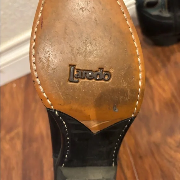 Black Western Cowboy Boots - Picture 3 of 4